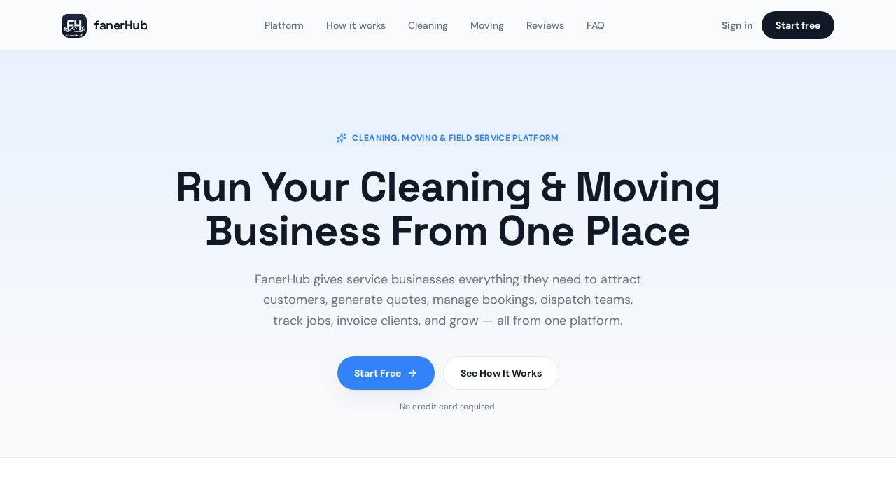FanerHub website